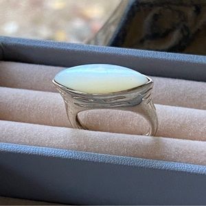 Nice Vintage Moonstone ? Sterling 925 Ring Size 6